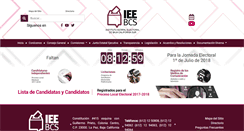 Desktop Screenshot of ieebcs.org.mx