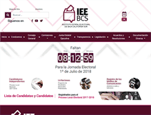 Tablet Screenshot of ieebcs.org.mx